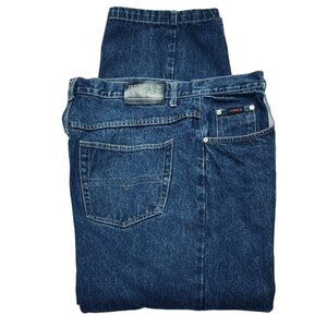 VIBES JEAN Men's Jeans Cotton Blue Denim Breathable Comfortable Fit Belt Loops B